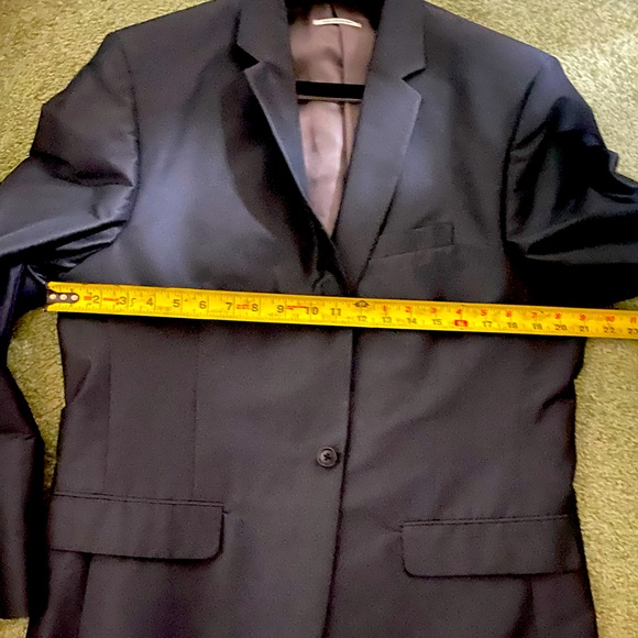 CALVIN KLEIN - charcoal blue satin finish sport coat - Picture 5 of 5